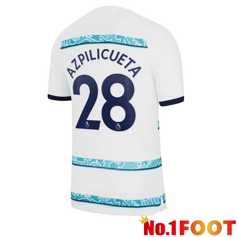 FC Chelsea (AZPILICUETA 28) Soccer Jerseys Away White 2022-2023