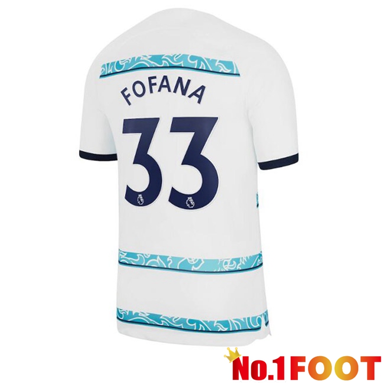 FC Chelsea (FOFANA 33) Soccer Jerseys Away White 2022-2023