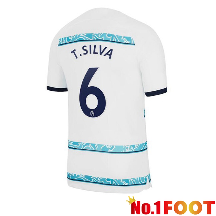 FC Chelsea (T. SILVA 6) Soccer Jerseys Away White 2022-2023