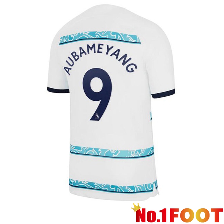 FC Chelsea (AUBAMEYANG 9) Soccer Jerseys Away White 2022-2023