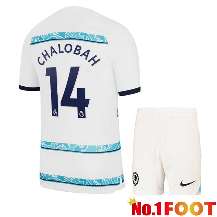 FC Chelsea (CHALOBAH 14) Kids Soccer Jerseys Away White 2022-2023