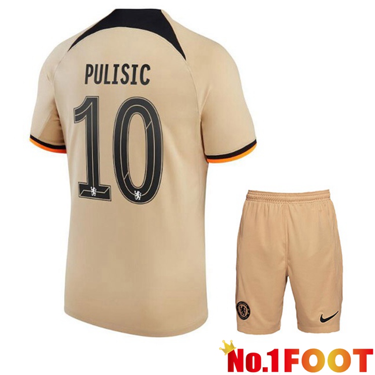 FC Chelsea (PULISIC 10) Kids Soccer Jerseys Third Marron 2022-2023