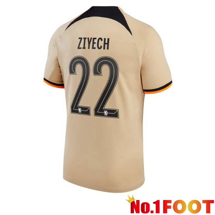 FC Chelsea (ZIYECH 22) Soccer Jerseys Third Marron 2022-2023