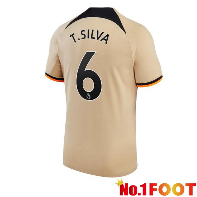 FC Chelsea (T. SILVA 6) Soccer Jerseys Third Marron 2022-2023