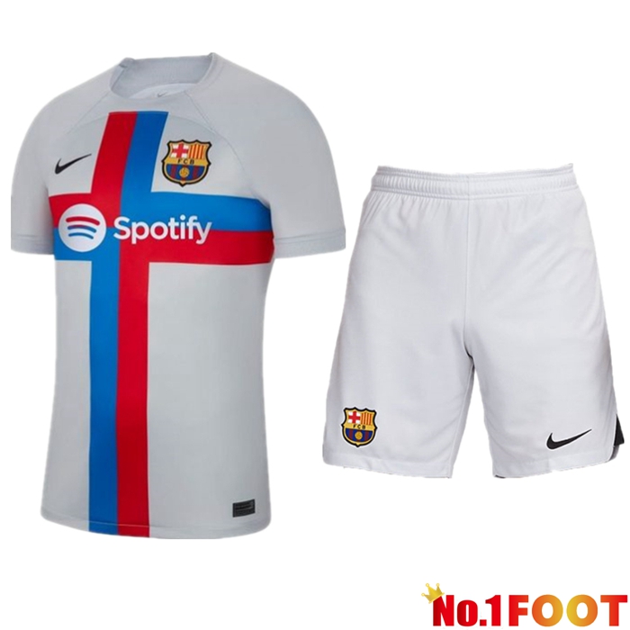 FC Barcelone Soccer Jersey Third + Shorts 2022/2023