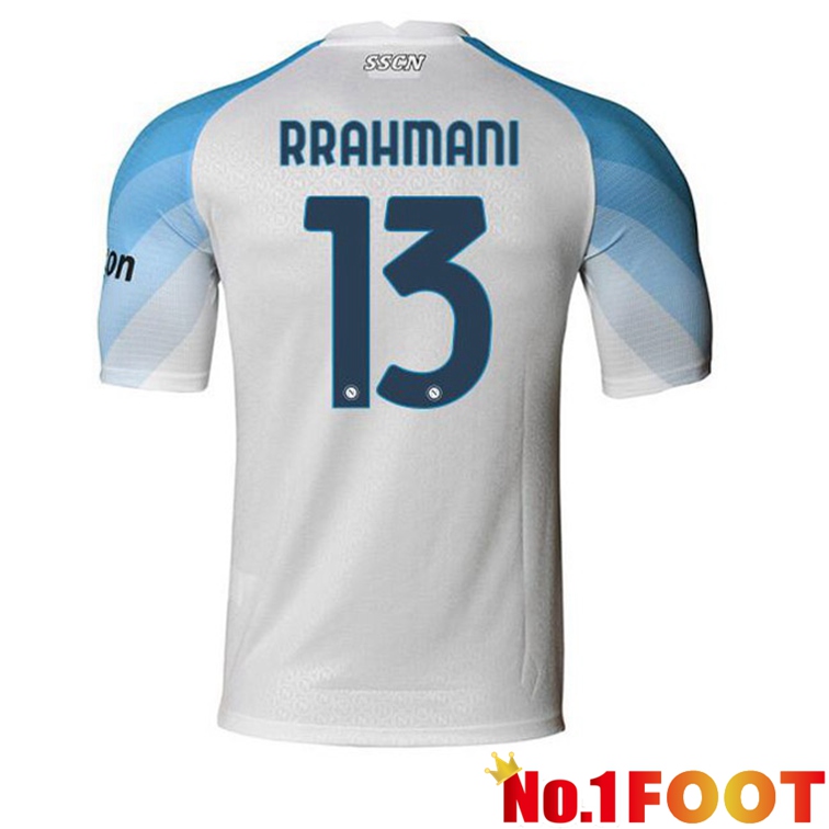 SSC Napoli (Rrahmani 13) Soccer Jerseys Home White 2022-2023