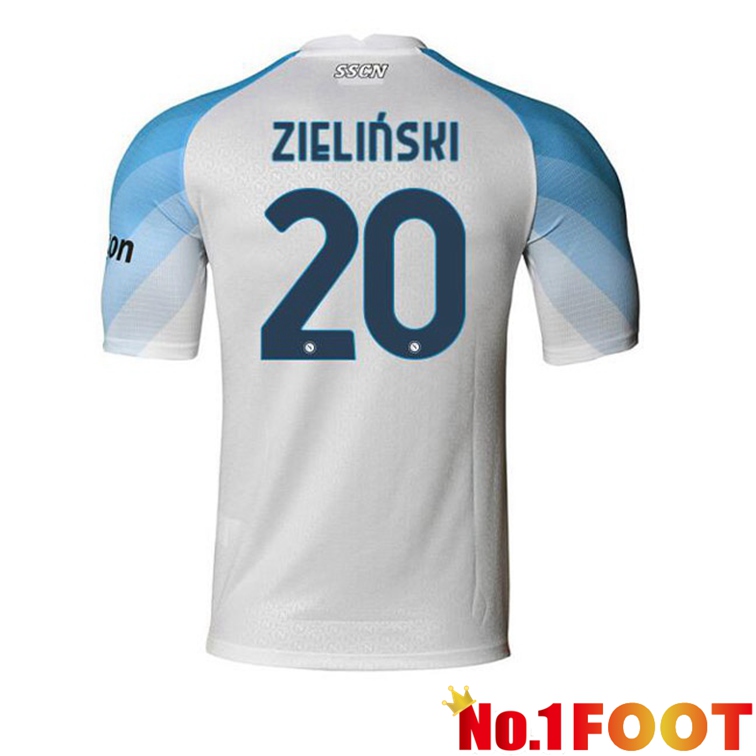 SSC Napoli (Zieliński 20) Soccer Jerseys Home White 2022-2023