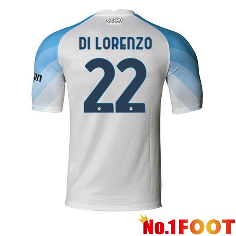 SSC Napoli (Di Lorenzo 22) Soccer Jerseys Home White 2022-2023