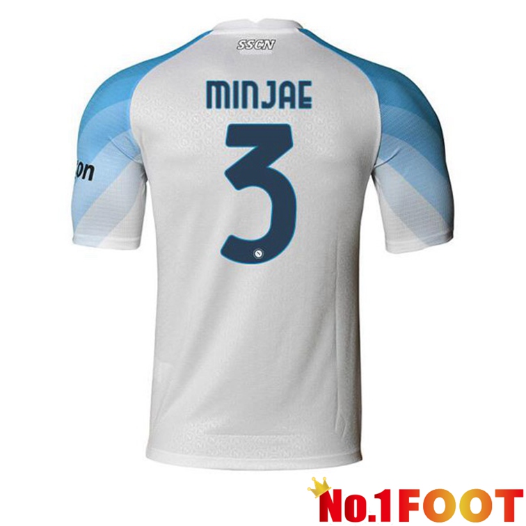 SSC Napoli (Minjae 3) Soccer Jerseys Home White 2022-2023