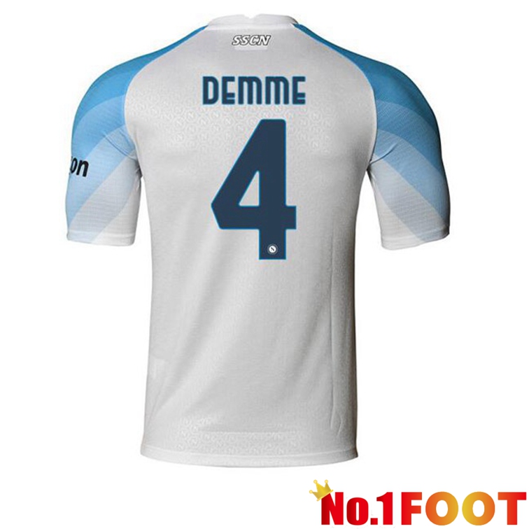 SSC Napoli (Demme 4) Soccer Jerseys Home White 2022-2023