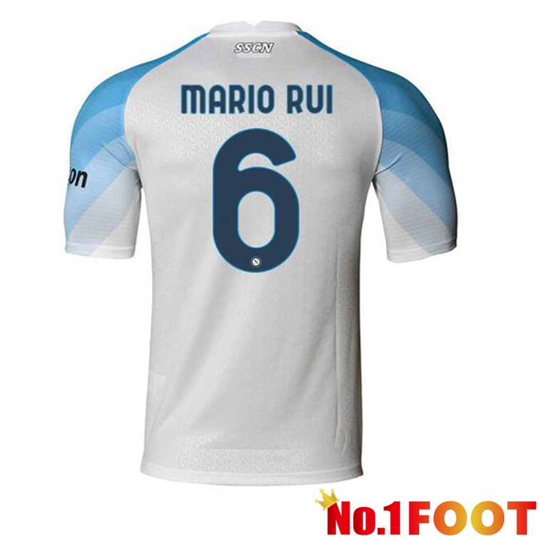 SSC Napoli (Mario Rui 6) Soccer Jerseys Home White 2022-2023