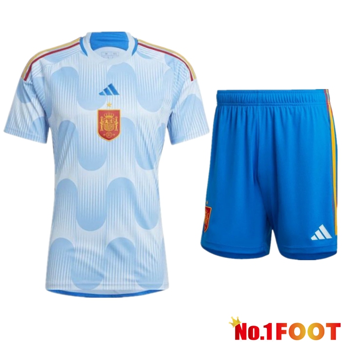 Spain Soccer Jersey Away + Shorts World Cup 2022