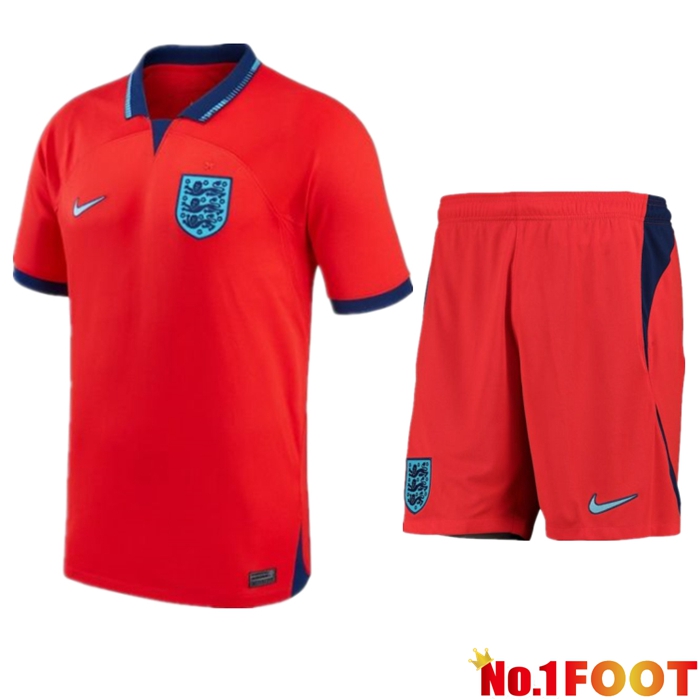 England Soccer Jersey Away + Shorts World Cup 2022