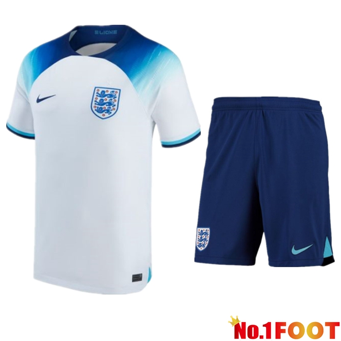 England Soccer Jersey Home + Shorts World Cup 2022