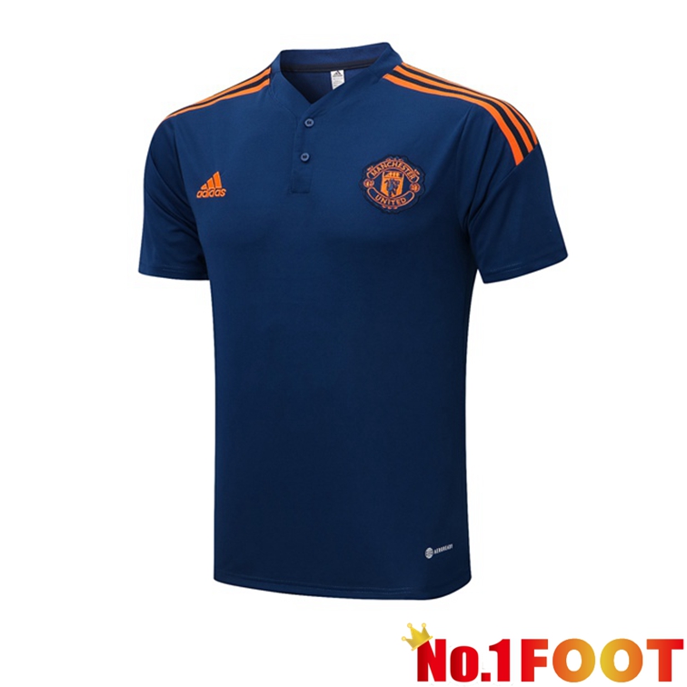 Manchester United Soccer Polo Royal Blue 2022/2023