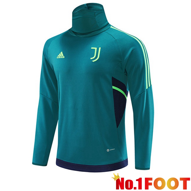 Juventus High collar Training Sweatshirt Green 2022/2023