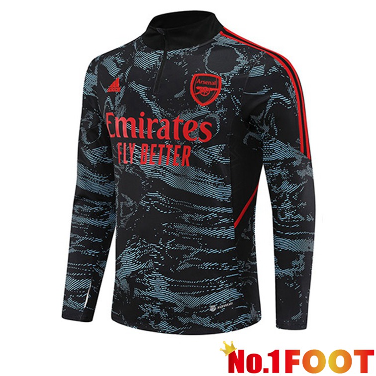 Arsenal Training Sweatshirt Blue Red 2022/2023