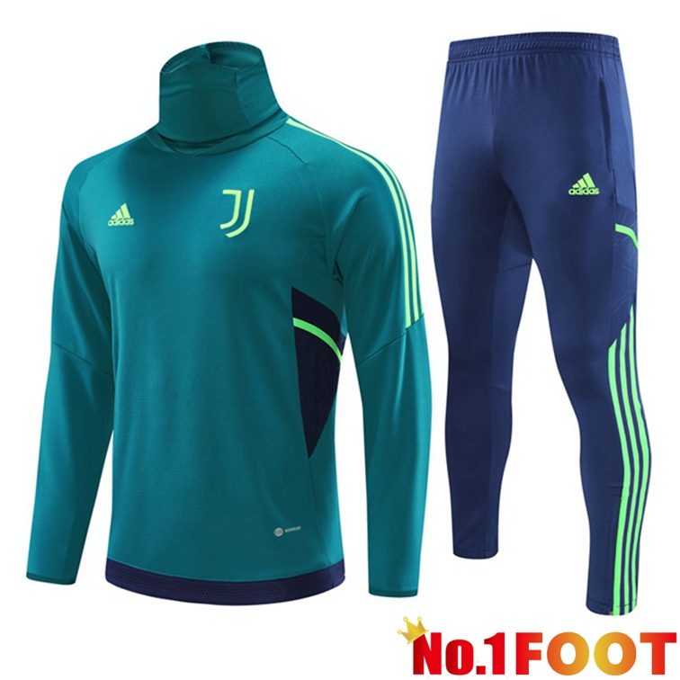 Juventus High collar Training Tracksuit SuitGreen 2022/2023