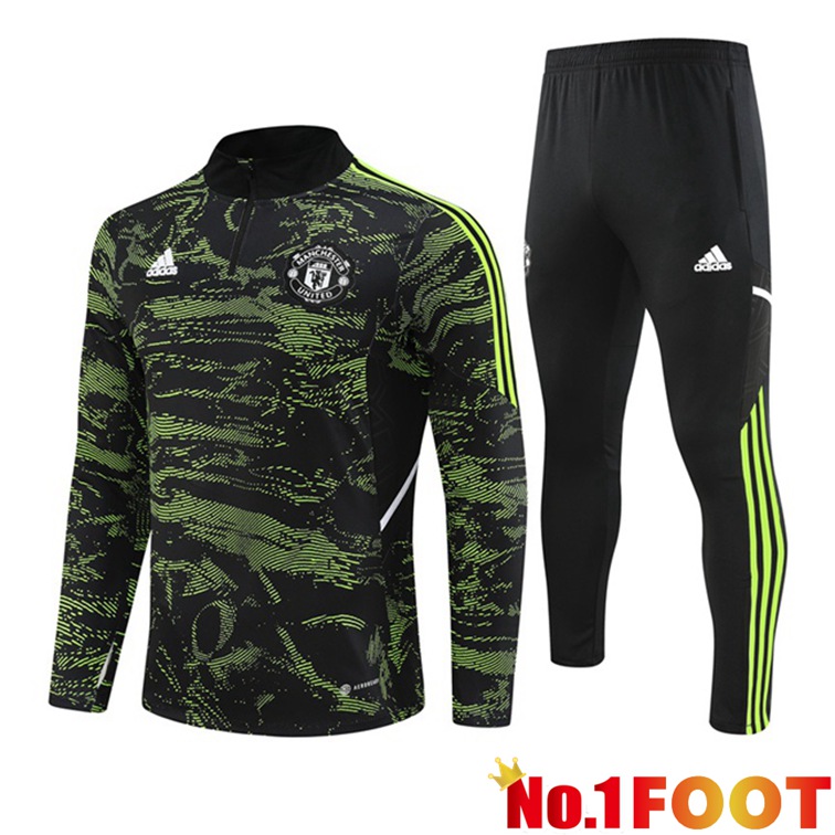 Manchester United Training Tracksuit Suit Green 2022/2023