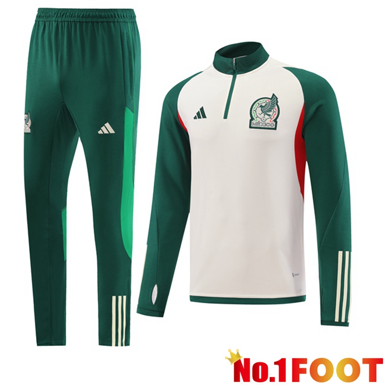 Mexico Training Tracksuit Suit White Green 2022/2023