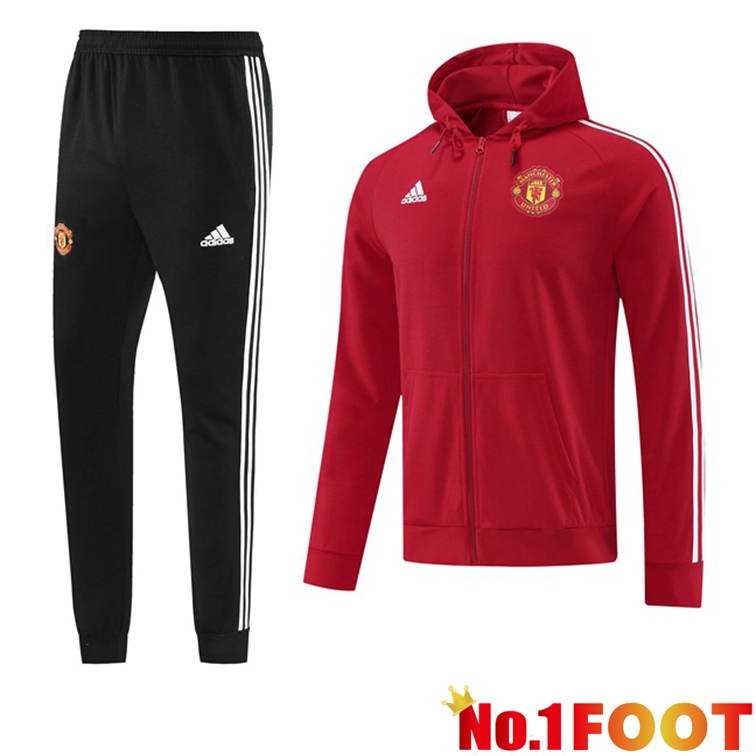 Manchester United Training Tracksuit Hoodie Red 2022/2023