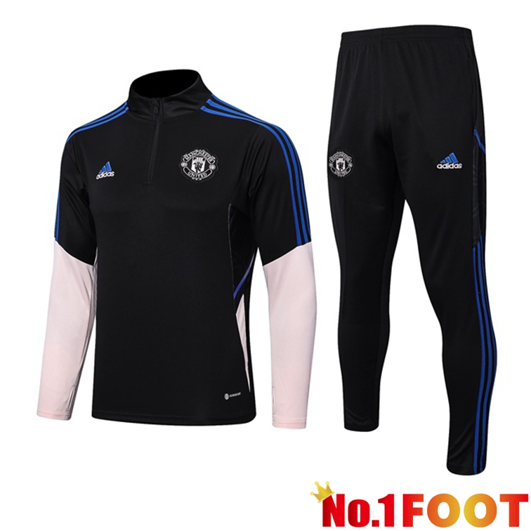 Manchester United Training Tracksuit Suit Black 2022/2023