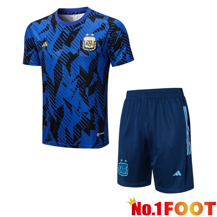 Argentina Training T Shirt + Shorts Blue 2022/2023