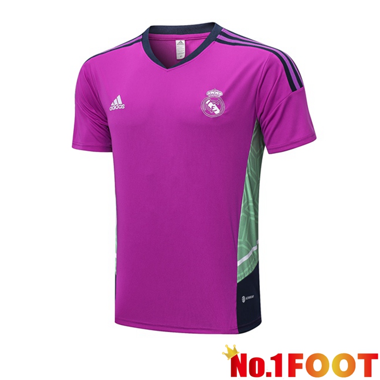 Real Madrid Training T Shirt Purple 2022/2023