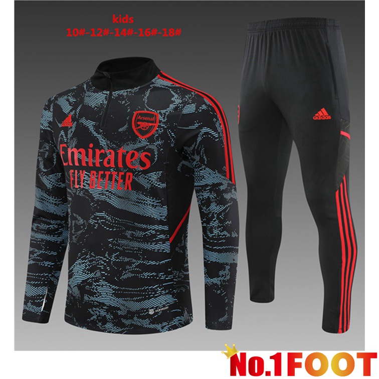 Arsenal Kids Training Tracksuit Suit Red Blue 2022/2023