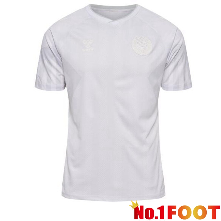 Denmark Soccer Jersey Away White 2022/2023