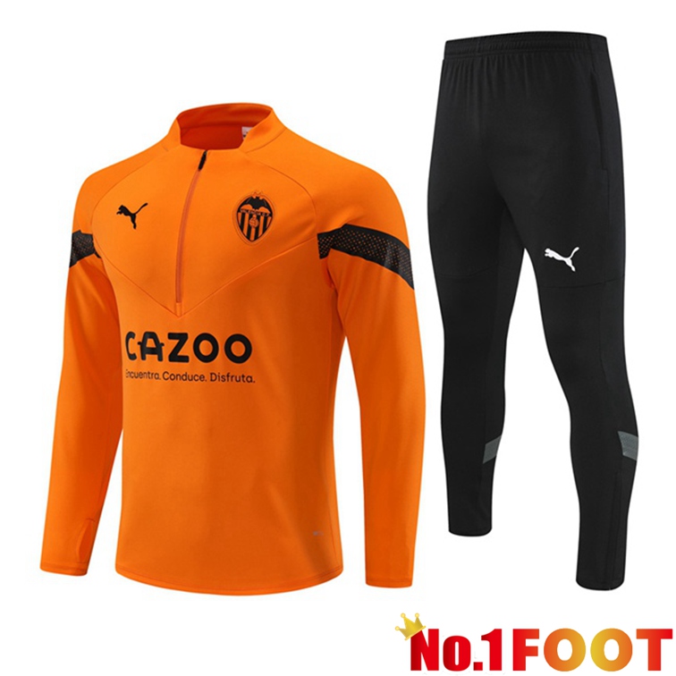 Valencia CF Training Tracksuit Suit Orange 2022/2023