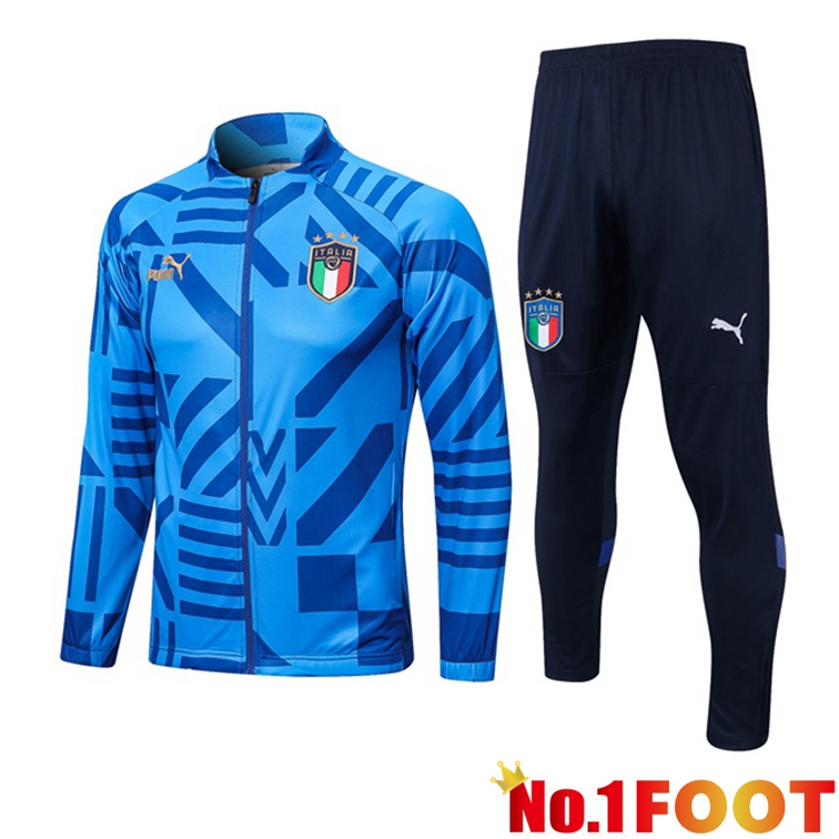 Italy Training Jacket Suit Blue 2022/2023