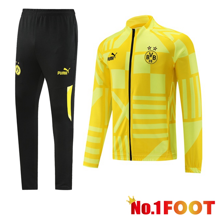 Dortmund BVB Training Jacket Suit Yellow 2022/2023