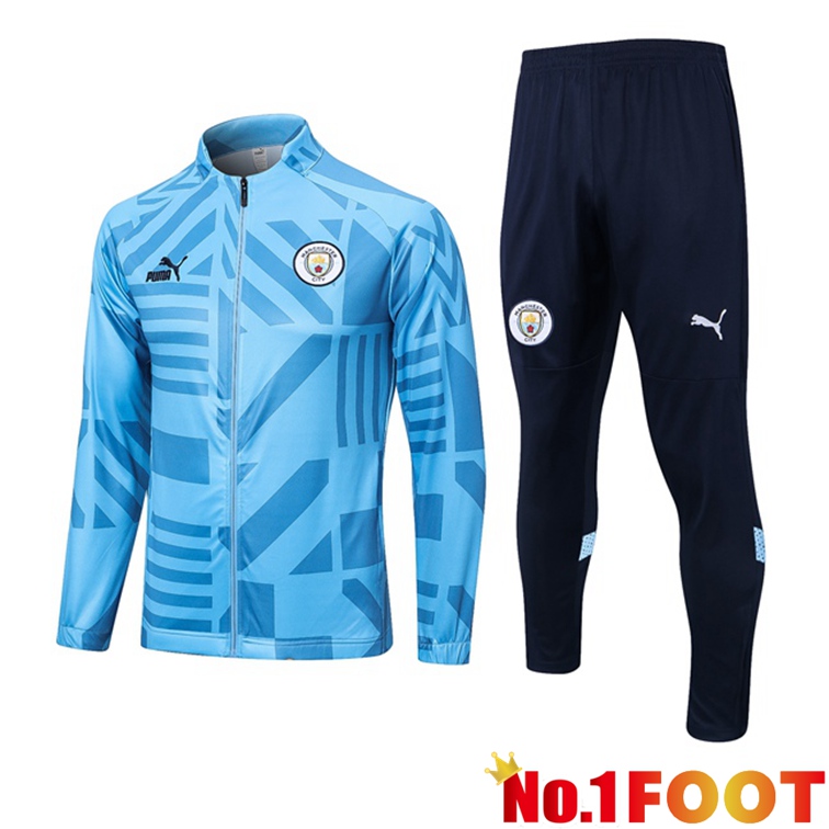 Manchester City Training Jacket Suit Blue 2022/2023