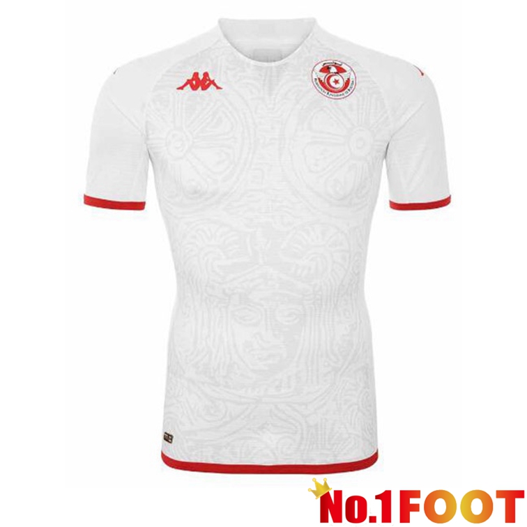 Tunisia Soccer Jersey Away White 2022/2023