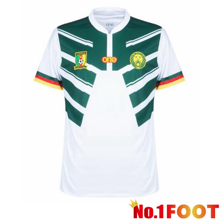 Cameroon Soccer Jersey Away White Green 2022/2023