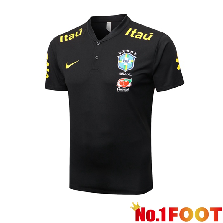 Brazil Soccer Polo Black 2022/2023