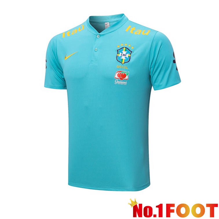 Brazil Soccer Polo Blue 2022/2023 - Click Image to Close