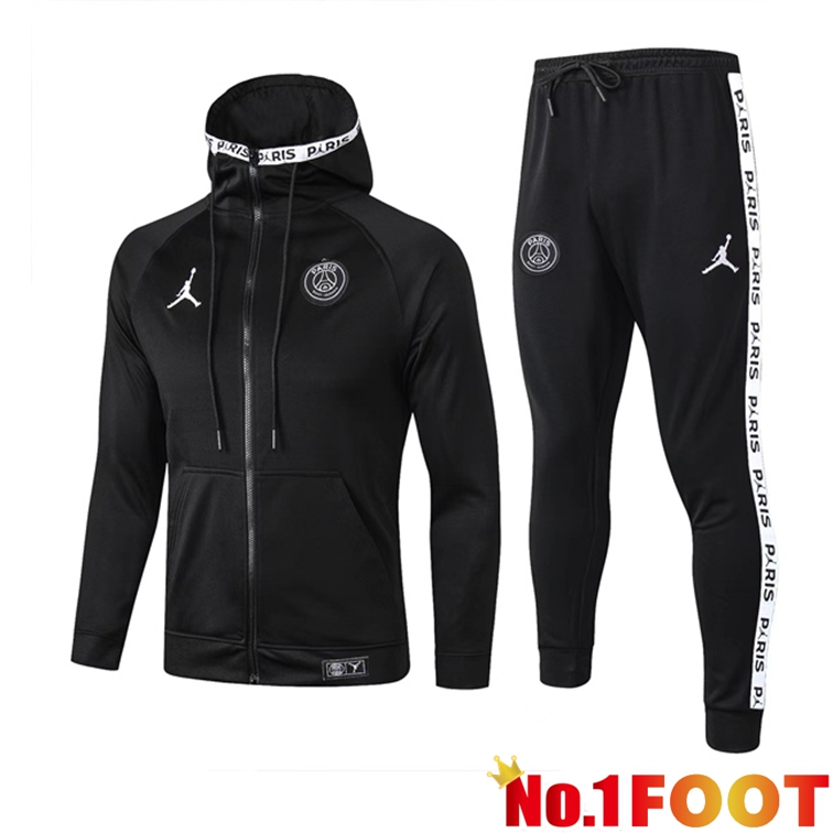 JORDAN Paris PSG Training Tracksuit Hoodie Black 2022/2023