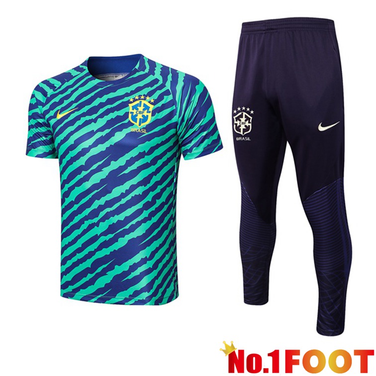 Brazil Training T Shirt + Pants Green 2022/2023