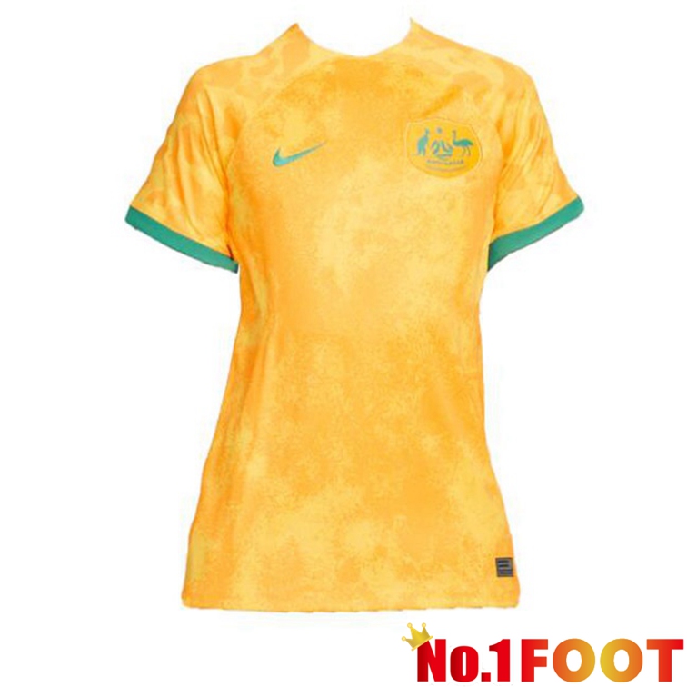 Australia Womens Soccer Jersey Home Yellow 2022/2023