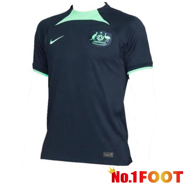 Australia Soccer Jersey Away Black 2022/2023