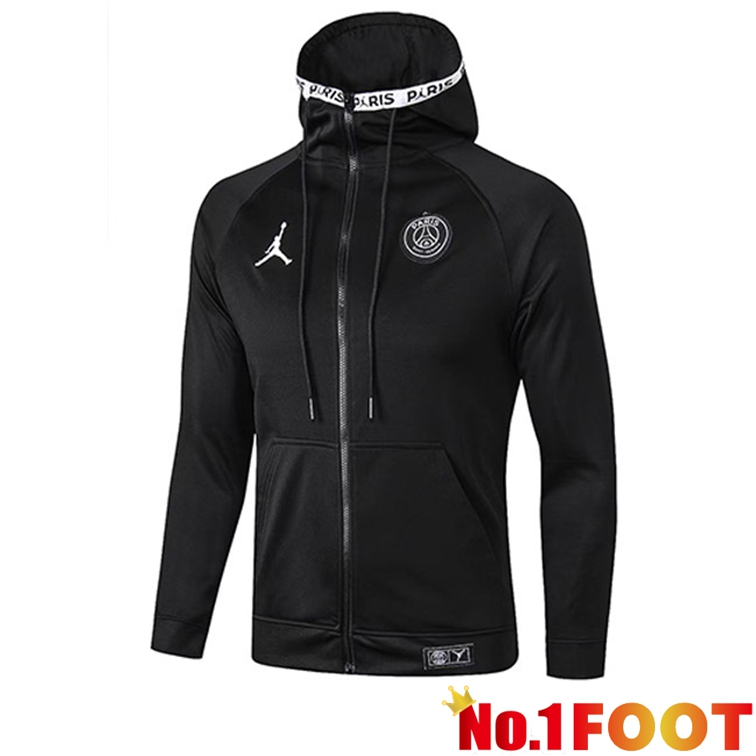 JORDAN Paris PSG Training Jacket Hoodie Black 2022/2023