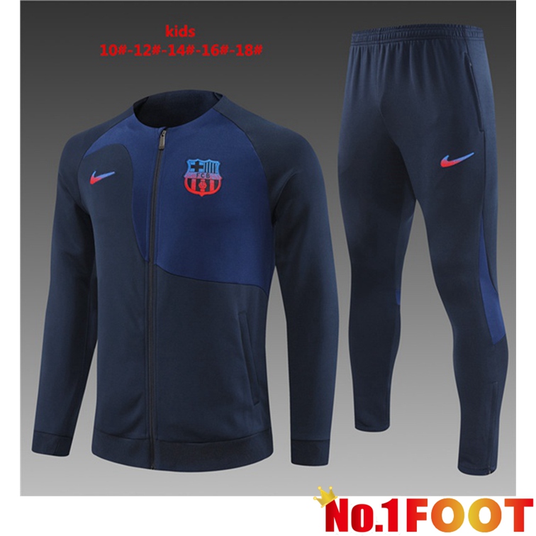 FC Barcelona Kids Training Jacket Suit Royal Blue 2022/2023