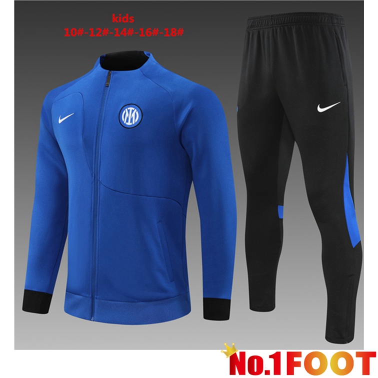 Inter Milan Kids Training Jacket Suit Blue 2022/2023