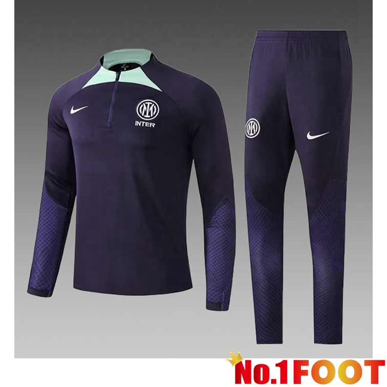 Inter Milan Kids Training Tracksuit Suit Cyan 2022/2023