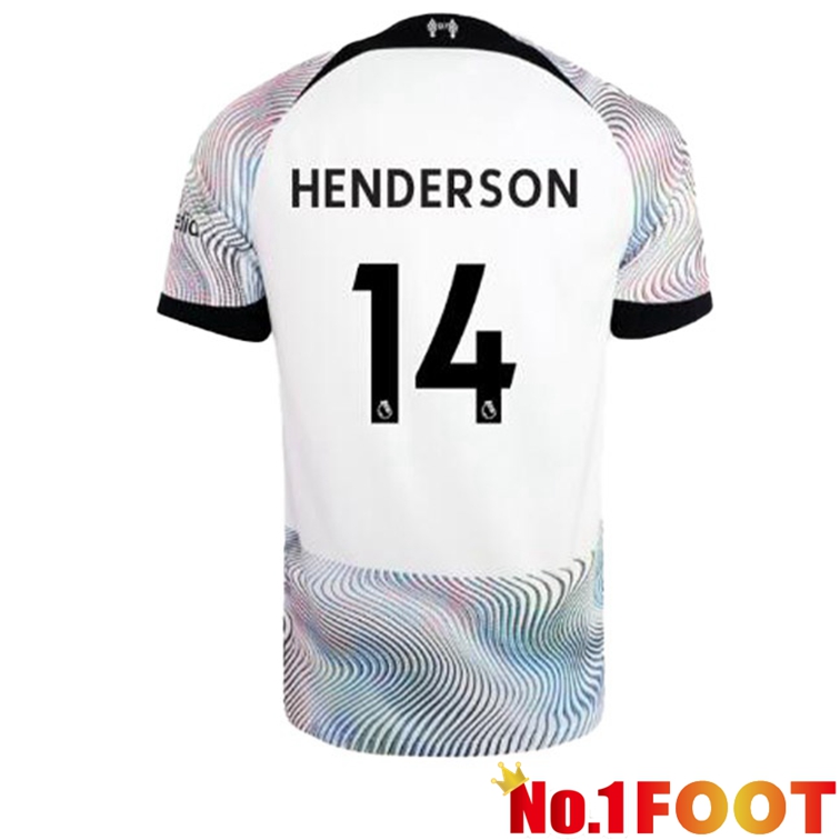 FC Liverpool (HENDERSON 14) Soccer Jersey Away White 2022/2023