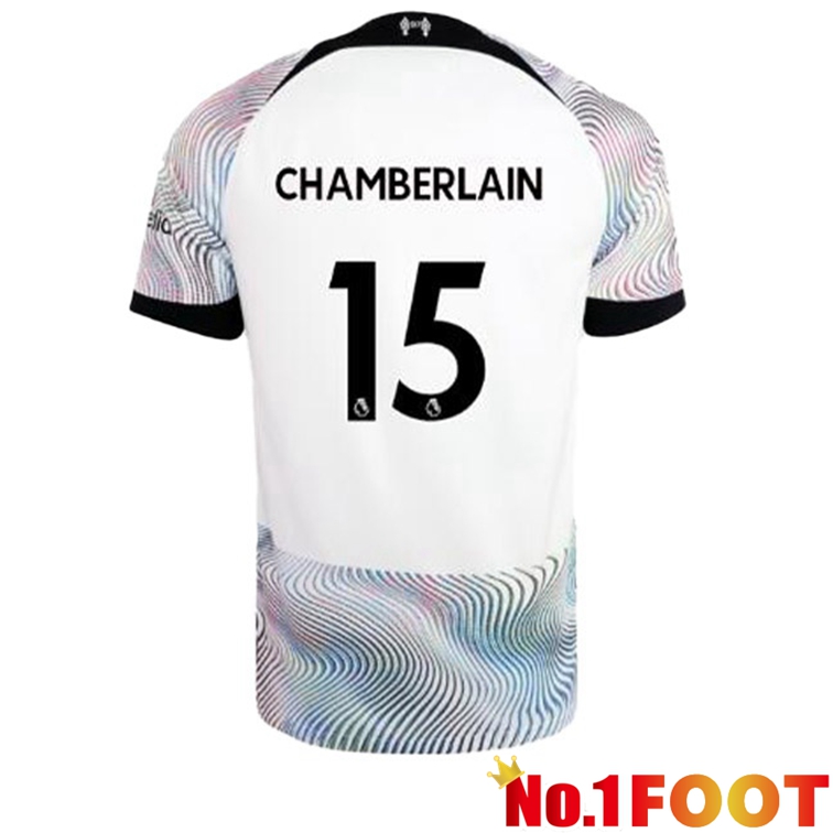 FC Liverpool (CHAMBERLAIN 15) Soccer Jersey Away White 2022/2023