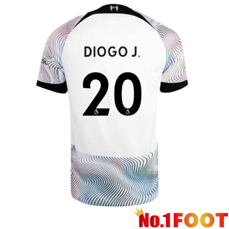 FC Liverpool (DIOGO J. 20) Soccer Jersey Away White 2022/2023