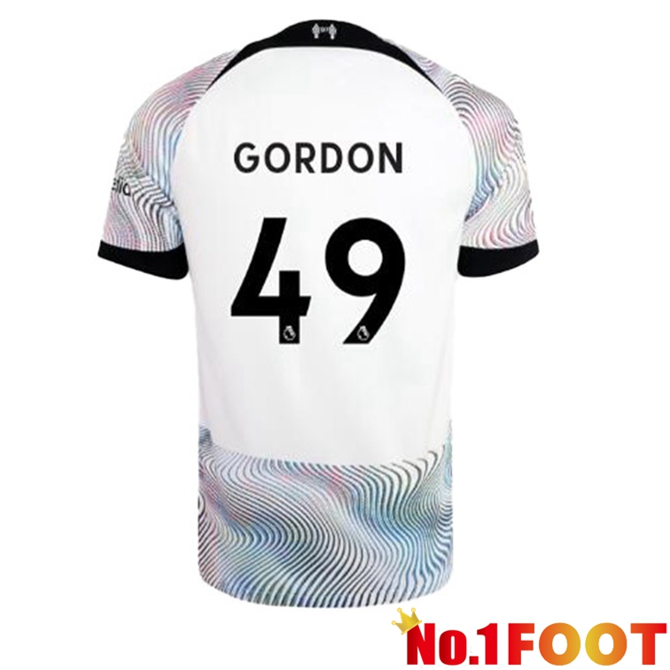 FC Liverpool (GORDON 49) Soccer Jersey Away White 2022/2023